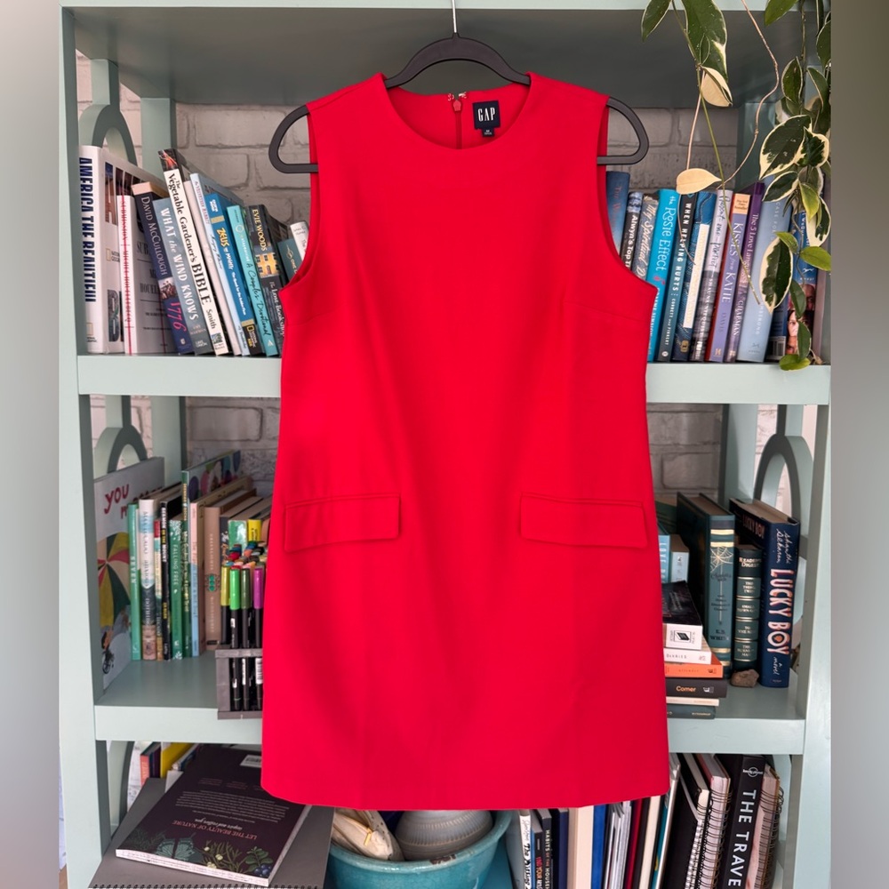GAP Women's Bold Red Mini Shift Dress